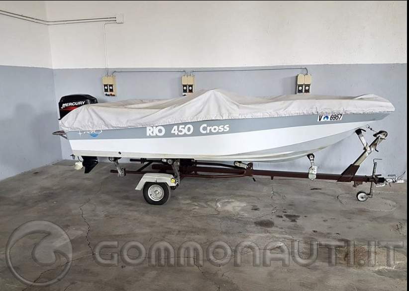 Barca Rio 450 cross mercury elpto 40 HP 2 tempi