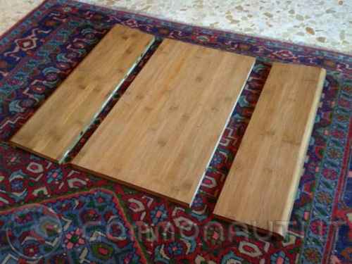 Tavolino richiudibile con tagliere in bamb